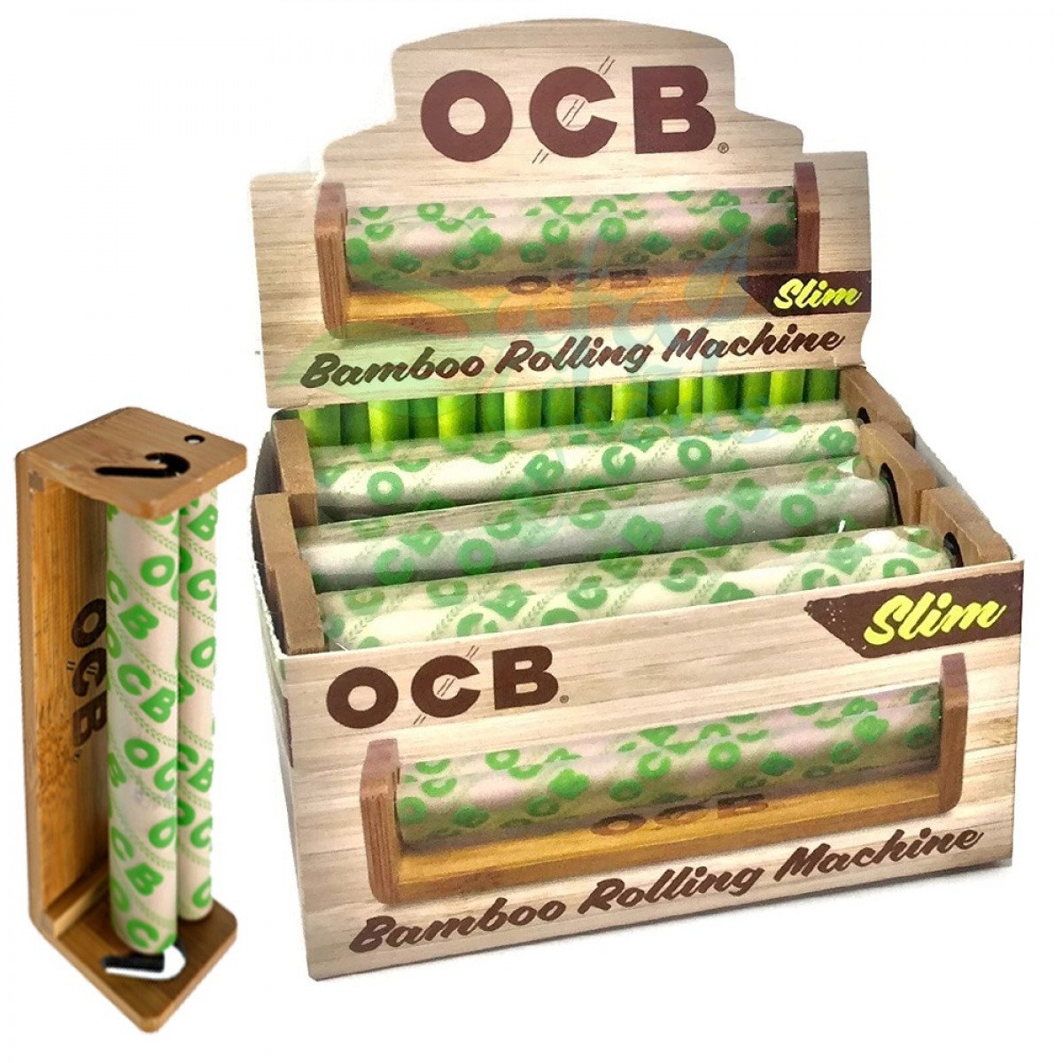 OCB Bamboo Cigarette Rollers 6CT Box